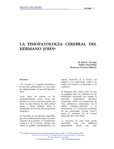 la fisiopatología cerebral del herm ano john