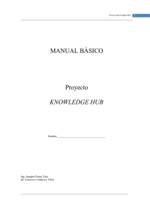 MANUAL BÁSICO Proyecto KNOWLEDGE HUB