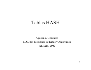 Tablas HASH