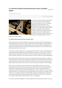La industria editorial iberoamericana frente al desafío digital