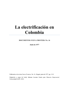 La electrificación en Colombia - EnVivo