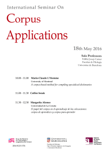 Page 1 International Seminar On Corpus Applications 18th May