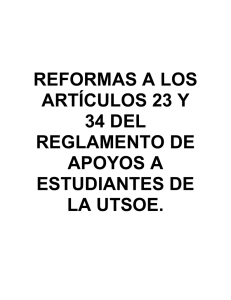 reformas a los artículos 23 y 34 del reglamento de apoyos a