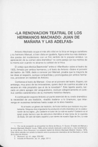 «LA RENOVACION TEATRAL DE LOS HERMANOS MACHADO