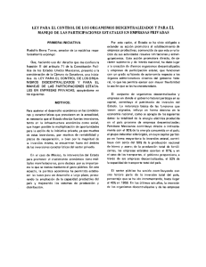 manejo de las participaciones estatales en empresas privadas
