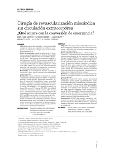 Cirugía de revascularización miocárdica sin circulación extracorpórea