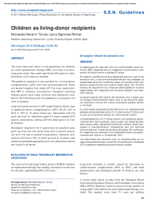 Children as living-donor recipients