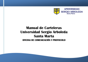 Manual de Carteleras Universidad Sergio Arboleda Santa Marta