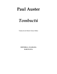 Auster,Paul - Tombuctu - Club de Lectura Delphos