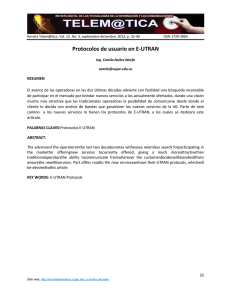 Protocolos de usuario en E-UTRAN - Revista Telem@tica