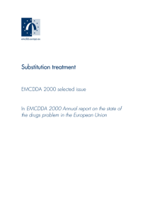 Substitution treatment - European Monitoring Centre for Drugs and