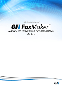 Manual de instalación del dispositivo de fax