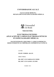 UNIVERSIDAD DE ALCALÁ ELECTROMAGNETISMO