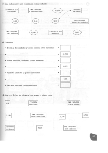 3. Une cada nombre con su número correspondiente.