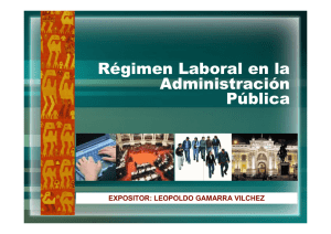 26.10. Régimen Laboral en la Administración Pública. Dr. Leopoldo