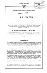 decreto 2500 del 23 de diciembre de 2015