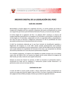Guía del usuario - Archivo Digital de la Legislación del Perú