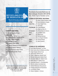 Número 8 - Volúmen 5 - 2015 - Sociedad Boliviana de Dermatología