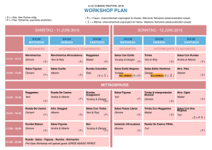 workshop plan - a lo cubano festival