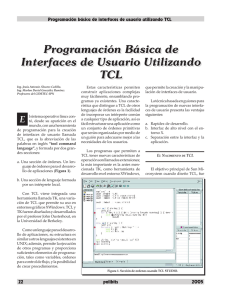 Programación básica de interfaces de usuario utilizando TCL
