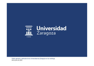 Visión general y particular de la Universidad de Zaragoza en los