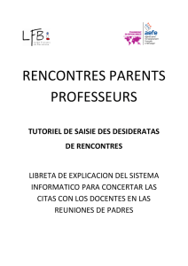 RENCONTRES PARENTS PROFESSEURS TUTORIEL DE SAISIE
