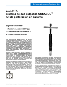 Sistema de dos pulgadas COSASCO Kit de perforación en caliente