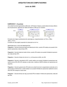 ARQUITECTURA DE COMPUTADORES Junio de 2005