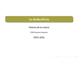La dodecafonía - franciscocallejo.es