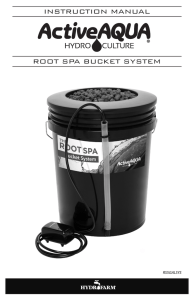 instruction manual root spa bucket system