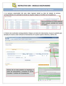 INSTRUCTIVO SIM – MODULO DISCIPLINARIO