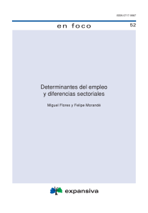 Determinantes del empleo y diferencias sectoriales