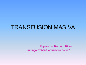 transfusion masiva