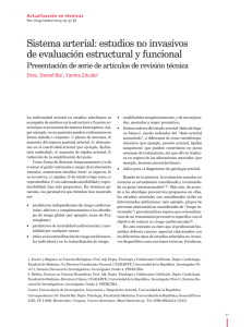 Sistema arterial: estudios no invasivos de evaluación estructural y