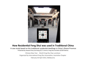 IFSA CNY Presentation: How Residential Feng Shui was used in