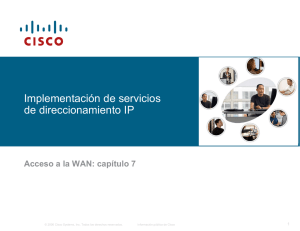 Implementación de servicios de direccionamiento IP