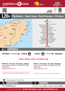Portinatx > Sant Joan> Sant Llorenç > Eivissa