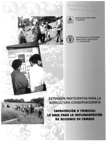 extensión participativa para la agricultura conservacionista