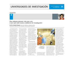 UNIVERSIDADES DE INVESTIGACIÓN