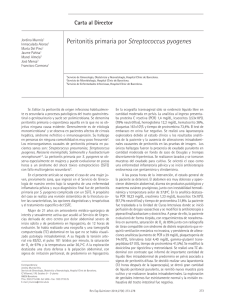 Peritonitis primaria por Streptococcus pyogenes