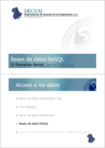 Bases de datos NoSQL