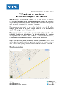 YPF realizará un simulacro en el barrio Gregorio de Laferrere