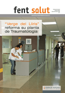 “Verge del Lliris” reforma su planta de Traumatología