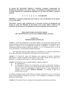 Reglamento del Escudo de Armas del Municipio de San Ignacio