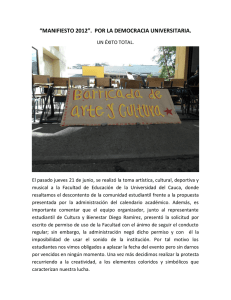 &ldquo;manifiesto 2012&rdquo;. por la democracia universitaria.