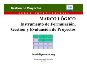 Instrumento de Formulación, Gestión y Evaluación de Proyectos