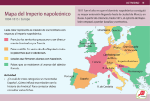 Mapa del Imperio napoleónico