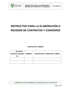 instructivo para la elaboración o revisión de contratos y convenios
