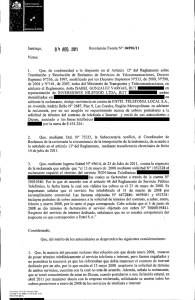 Santiago, e ¿¡ Resolución Enenta N°: 04996/11