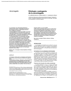 Etiología y patogenia de la acromegalia